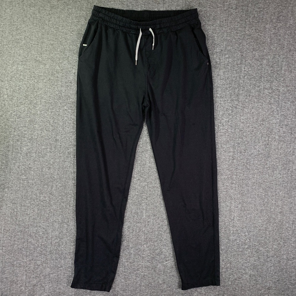 Vuori Ponto Performance Joggers Men Extra Large Black Athleisure Stretch